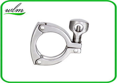 High Safety Sanitary Tri Clamp Fittings Three Pieces Detachable Clamps With Triple Leak Proof