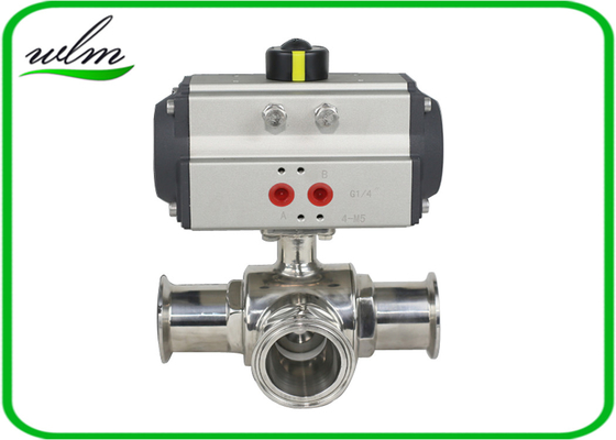 6 Inch 1 Inch 3 Way Ball Valve Stainless Steel 316L 304