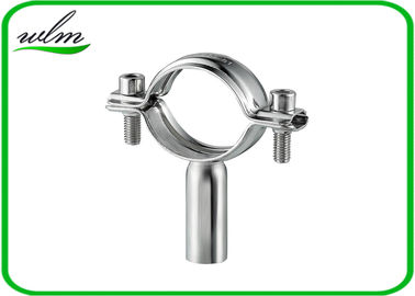 Weld / Threaded Sanitary Pipe Fittings Stainless Steel Pipe Hangers Firm Connection
