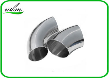 Durable Sanitary Butt Weld Fittings 45 / 90 / 180 Degree Bends Elbows Fittings