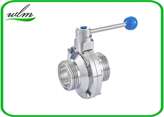 Sanitary Manual Butterfly Valve With Pull Rod Handle