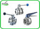 Full Port Butterfly Valve Sanitary , High Performance Butterfly Valves For Food Machines