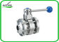 Full Port Butterfly Valve Sanitary , High Performance Butterfly Valves For Food Machines