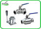 Portable Sanitary Full Port Ball Valve , Stainless Steel Ball Valve For Food Industry Piping System