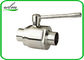 High Sealing Sanitary Butt Weld Ball Valves With Bright Annealing Surface Treatment