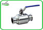 Durable Clamp Sanitary Ball Valves For Hygienic Industry Pipe System