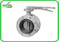 Multiple Position Gripper Sanitary Butterfly Valve Adjustable ISO / DIN Connection Ends