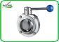 Butt Welded Sanitary Butterfly Valve For High Temperature Pipe System