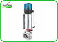 Hygienic Pneumatic Sanitary Stainless Steel Butterfly Valve With Intelligent Automation Control Unit