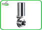 Pneumatic Male Threaded Sanitary Butterfly Valve With Stainless Steel Actuator