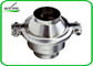High Sanitation Sanitary Check Valve For Water Pipelines , Weld Connection End