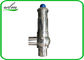Butt Weld Sanitary Pressure Relief Valve with Spring Return Configuration , Slight Opening