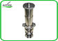 High Sanitation Hygienic Pressure Relief Valve Manual Gear Powered , Union Connection