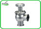 Hygienic Sanitary Manual Flow Regulating Valve Butt Weld / Tri Clamp Connection Ends