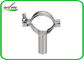 Weld / Threaded Sanitary Pipe Fittings Stainless Steel Pipe Hangers Firm Connection