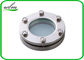 10 Bar Sanitary Flanged Sight Glass For Tanks , Explosion - Proof Design