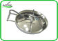 304 316L Stainless Steel Manhole Cover Sanitary Elliptical Shape For Hygienic Tank Vessels