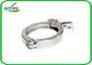 Hygienic Heavy Duty Pipe Clamps DIN ISO 3A SMS Standard With Highly Sealing