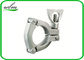 High Safety Sanitary Tri Clamp Fittings Three Pieces Detachable Clamps With Triple Leak Proof