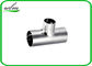 Safety Sanitary Butt Weld Fittings Straight Reducing Tee Fitting 1/4&quot; ~ 6&quot; ASME BPE Standard